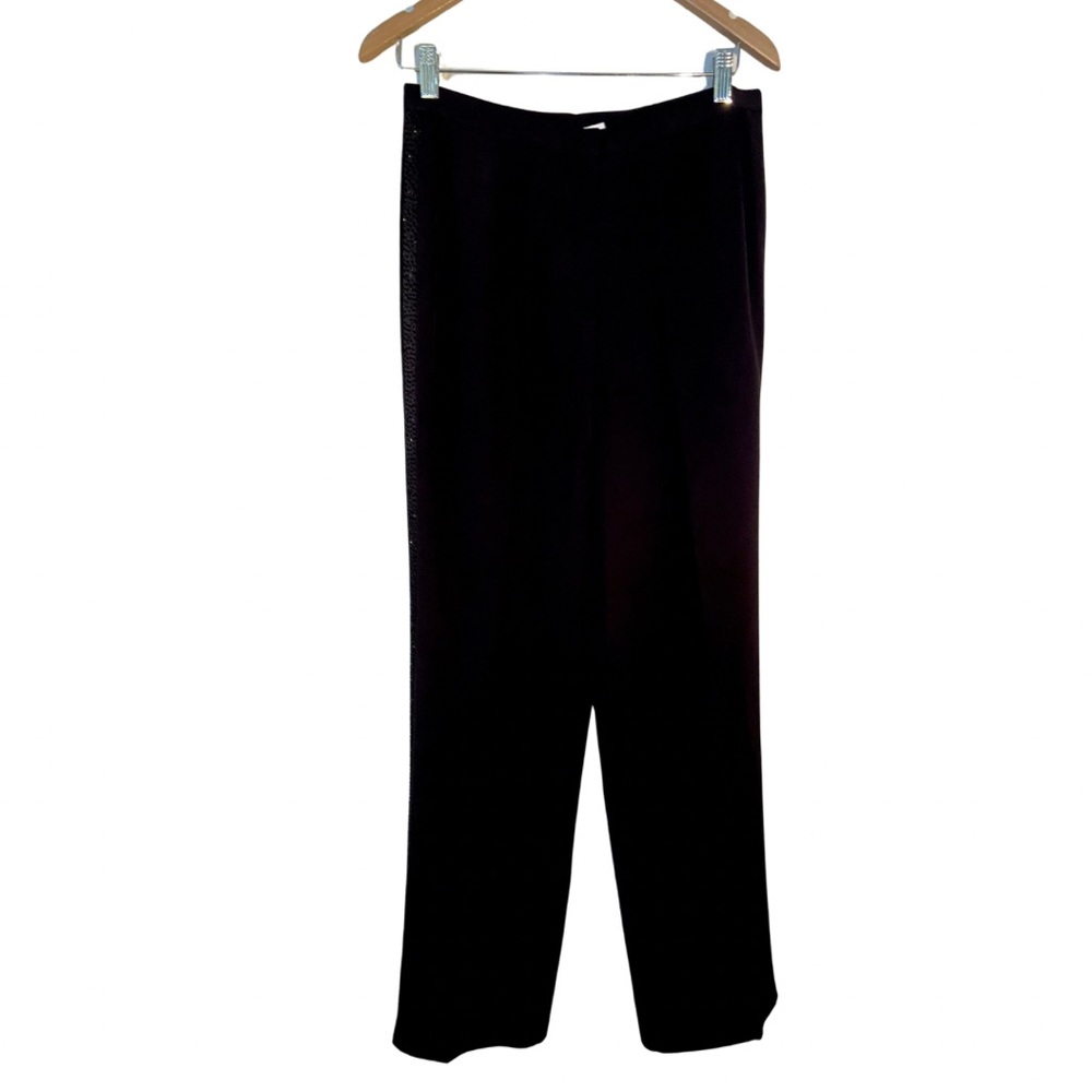 Women’s black silk Tuxedo with beading. New #tuxedo #womenssuit - Picture 5 of 10